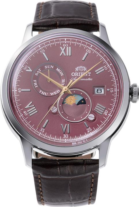 Orient Classic Bambino Sun & Moon - RA-AK0807R (Mondphasenuhr, 41 mm)