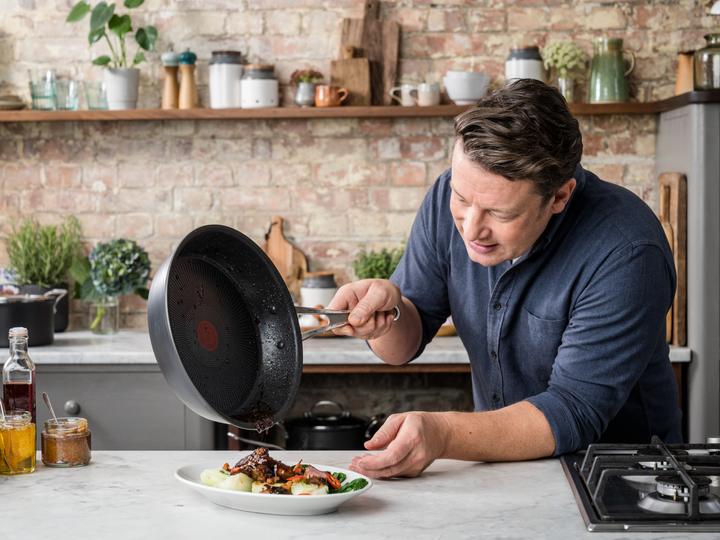 Produktbild Tefal Jamie Oliver Cook's Classic (30 cm, Wok Pfanne, Edelstahl)