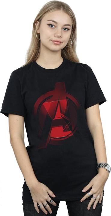 Produktbild Black Widow Film Avengers Logo Baumwolle Boyfriend TShirt (5XL)