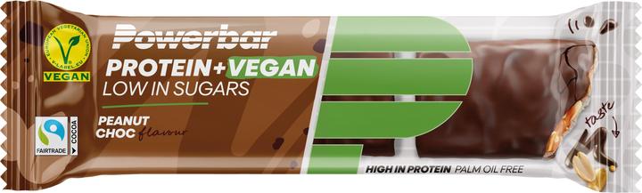 Actual product image Powerbar Protein+Vegan Bar Peanut Chocolate 42 g (Peanut Choc, 2 pcs., 44 g)