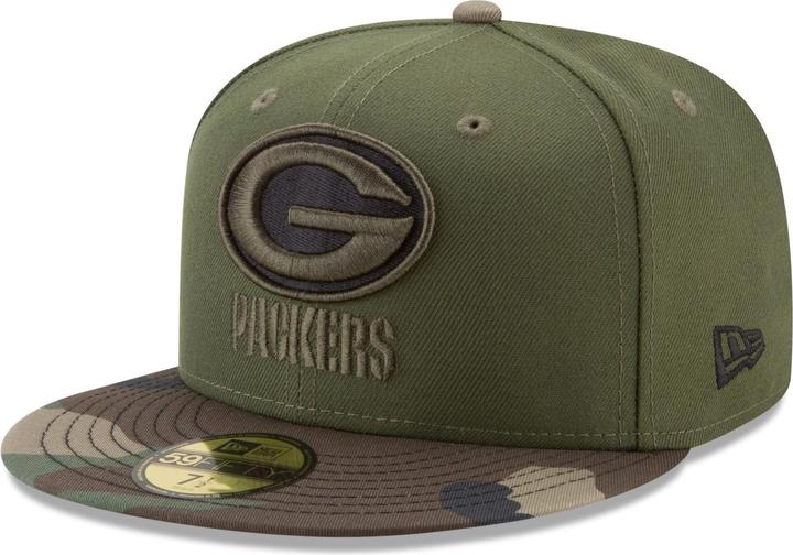 Actual product image New Era 59Fifty Cap - Green Bay Packers wood camo - 7 1/4 (7 1/4)