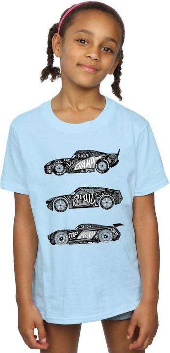 Immagine prodotto Disney Cars Text Racers Maglietta Ragazze (128)