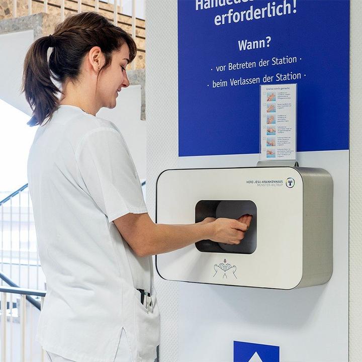 Image du produit Ophardt Station de désinfection Praesidio avec capteur Distributeur de désinfectant 1000ml