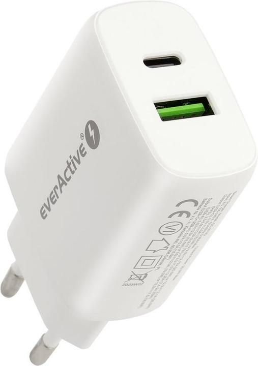 Everactive SC-370Q Mains Charger with USB QC3.0 and USB-C PD PPS 25W (26 W)