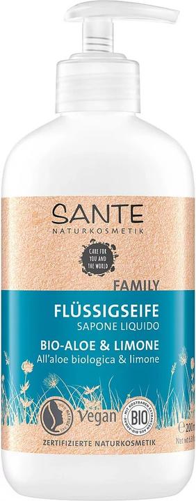 Produktbild Sante Family Flüssigseife Bio-Aloe & Limone (500 ml)