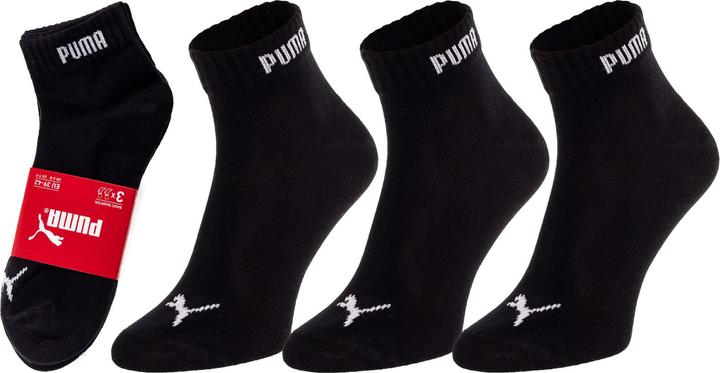 Immagine prodotto Puma Calzini a quarti 3 Pack Quarter, Unisex, Nero, UK 2.5-5 (35 - 38)