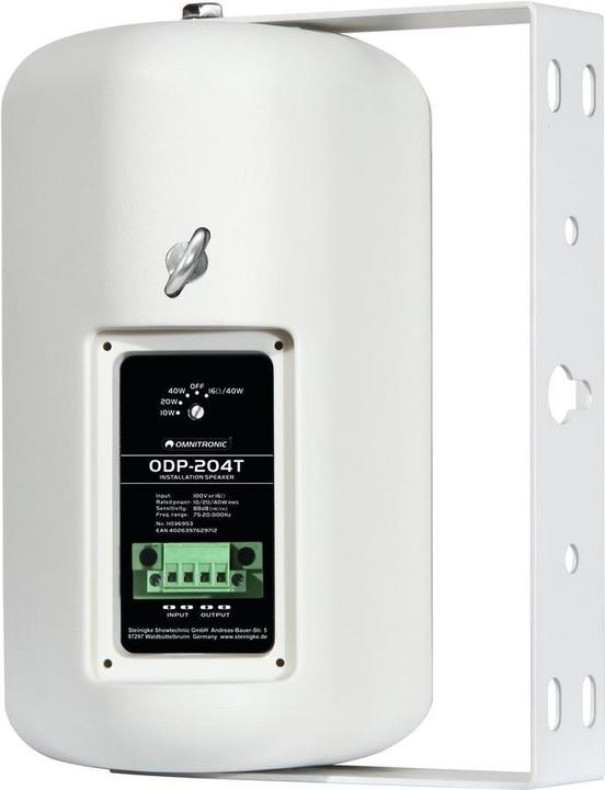 Produktbild Omnitronic ODP204T Installationslautsprecher 00V 2x (1x 80 W)
