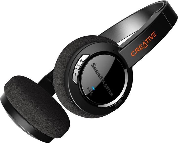 Produktbild Creative SOUND BLASTER JAM V2 Kabelloser Bluetooth-Kopfhörer schwarz (ANC, 22 h, Kabellos, Kabelgebunden)
