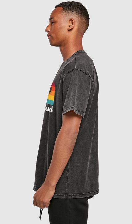 Actual product image Merchcode Long Beach X Acid Washed Heavy Oversize Tee - 112325 (L)