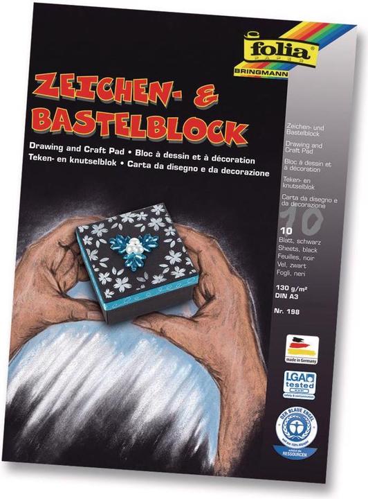 Image du produit Folia Dessin et artisanat Bloc A3 (A3, Blanc, Couverture rigide)