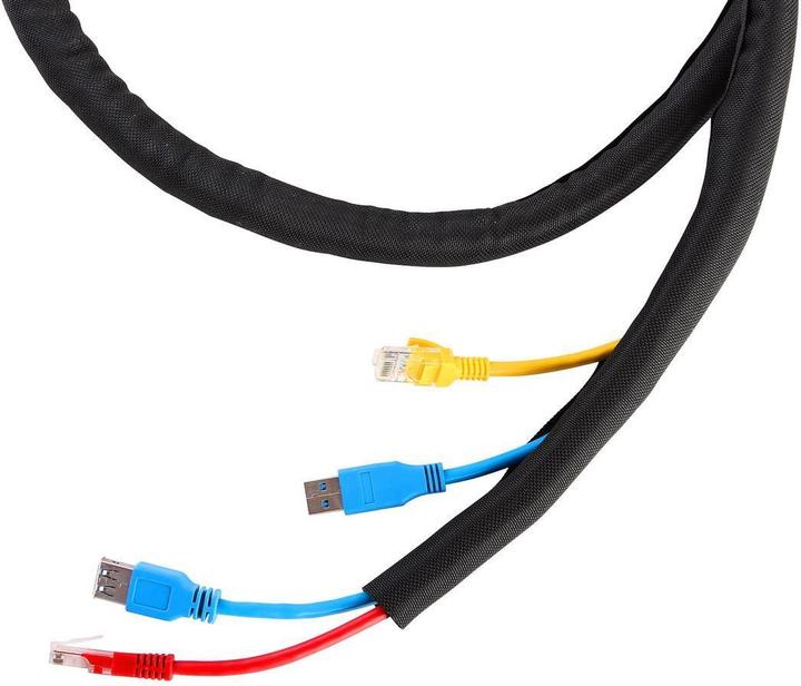 Immagine prodotto Vivolink Portacavi flessibile ø38mm nero (W125744323) (Foro cavo, 2500 cm)