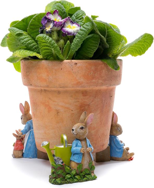 Actual product image Jardinopia Plant Pot Feet Potty Feet Beatrix Potter, Set of 3 (6.50 cm, 8 cm)