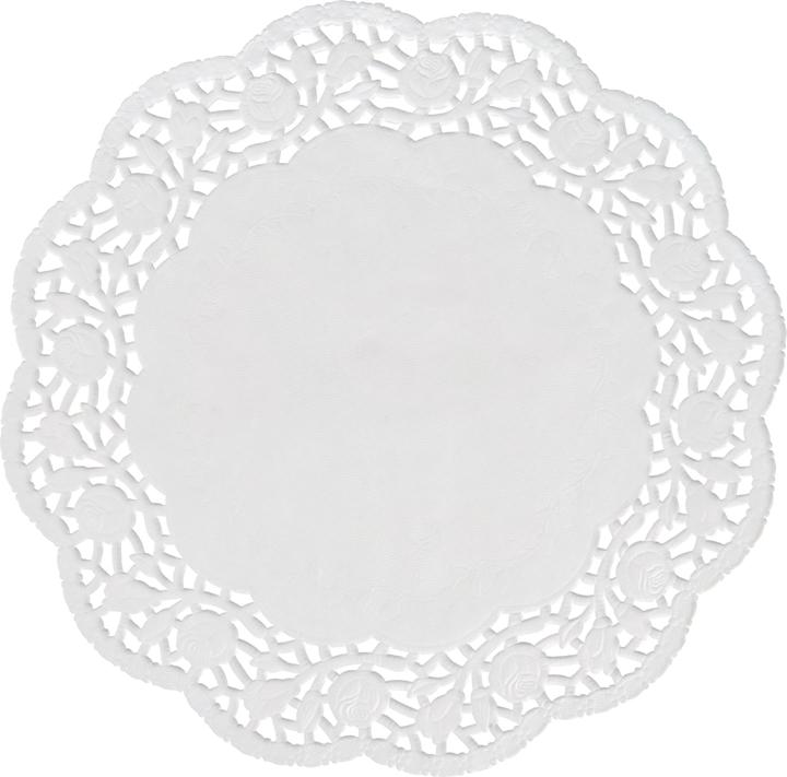 VBS Lace doily, White, Paper (50 x)