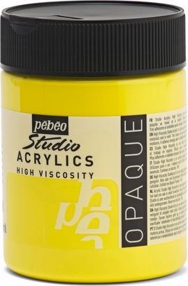 Produktbild Pebeo Studio Acrylics feine Acrylfarben (Primärgelb, 500 ml)