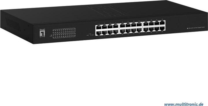 Actual product image LevelOne Switch 24x GE GEU-2431 Rack Mount Kit (24 Ports)