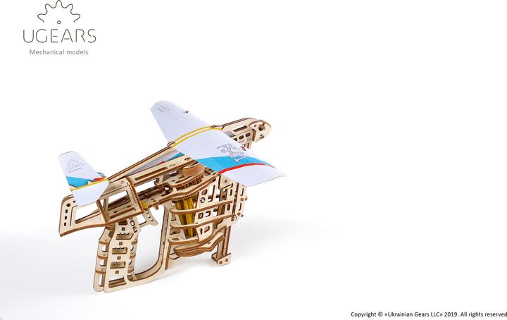 Produktbild Ugears Flugzeugstarter mechanische Modell Bausatz
