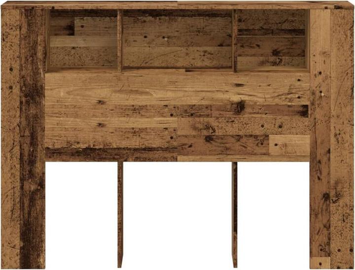 Actual product image VidaXL Headboard with storage space Headboard shelf in reclaimed wood look 140x18.5x102.5cm