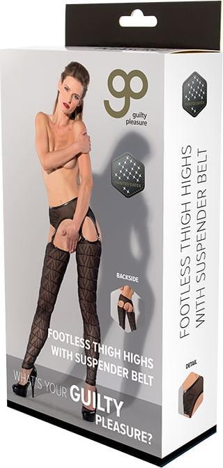 Produktbild Guilty Pleasure Gp Printed Thigh Highs With Suspender S (S)