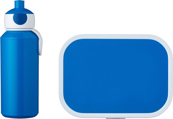 Produktbild Mepal Pausenset Campus (Trinkflasche Pop-up und Brotdose) blau