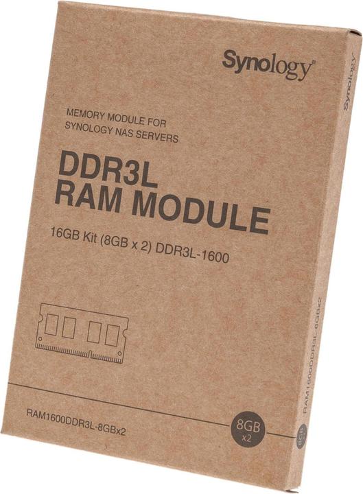 Immagine prodotto Synology RAM1600DDR3L-8GBX2 (2 x 8GB, 1600 MHz, DDR3L-RAM, SO-DIMM)
