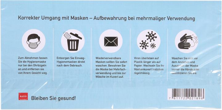Produktbild Elco Maskentasche (C5/6, 10 x)