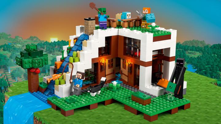 Produktbild LEGO Minecraft Unterschlupf im Wasserfall (21134, LEGO Minecraft)