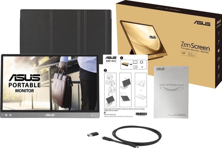 Actual product image ASUS ZenScreen MB14AC (1920 x 1080 pixels, 14")