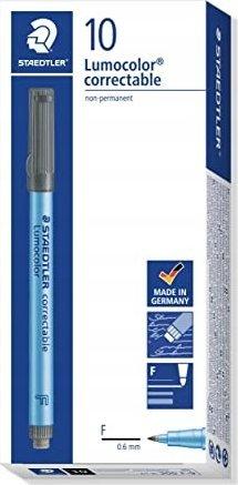 Produktbild Staedtler Folienstift Lumocolor correct F (Schwarz, 0.60 mm, 10 x)