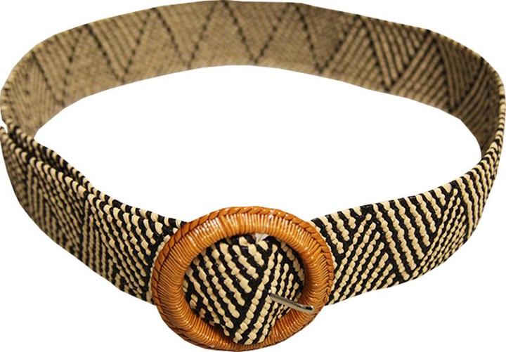 Produktbild Solis Zweifarbiger Rattan Stretch Gürtel