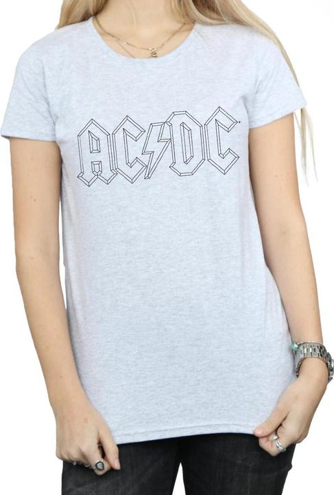 Immagine prodotto AC/DC Maglietta in cotone con logo Outline nero Donna/Ladies (M)