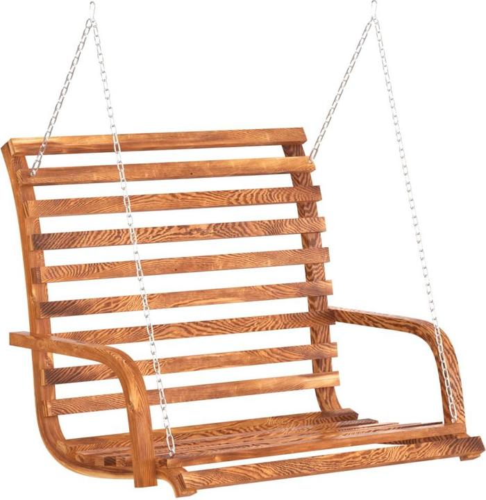Produktbild VidaXL Hollywoodschaukel Massivholz Fichte Mit Teak-Finish