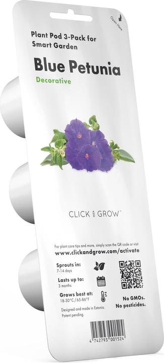 Produktbild Click and Grow Saatgut Blaue Petunie 3er-Pack (Pflanzensamen)