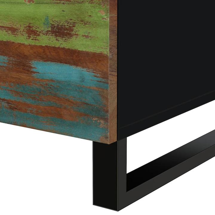 Image du produit VidaXL Couchtisch 80x50x40 cm Altholz Massiv (80 x 50 x 40 cm)
