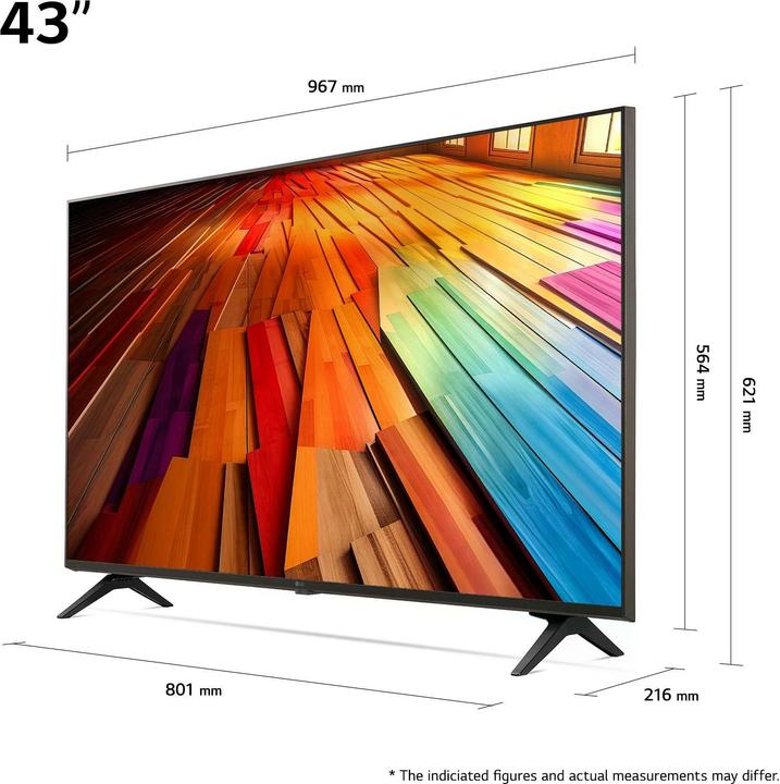 Actual product image LG 43UT80006 (43", UT80, LED, 4K, 2024)