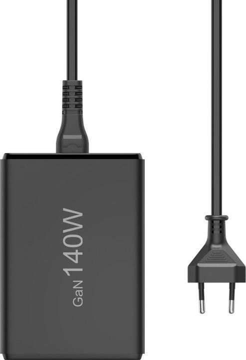 Immagine prodotto Hama Stazione di ricarica 5 porte, GaN, caricatore rapido, 3xUSB-C, 2xUSB-A, PD, 140 W, SW (140 W)