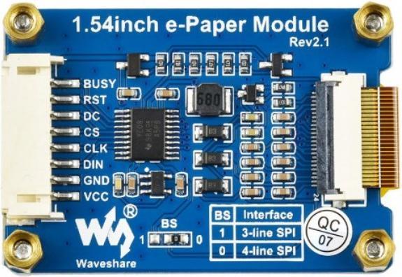 Immagine prodotto WaveShare Display E-Ink a 3 colori 200x200 da 1,54 pollici