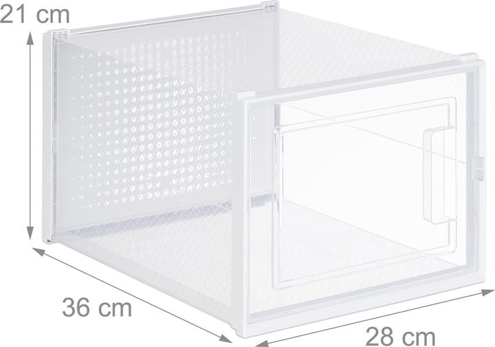 Image du produit Relaxdays 6x boîtes à chaussures (28 x 36 x 21 cm)