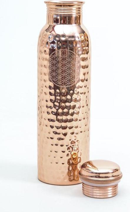 Image du produit Cachet Bouteille de cuivre ayurvédique Bouteille de cuivre Fleur de vie (0.65 l)