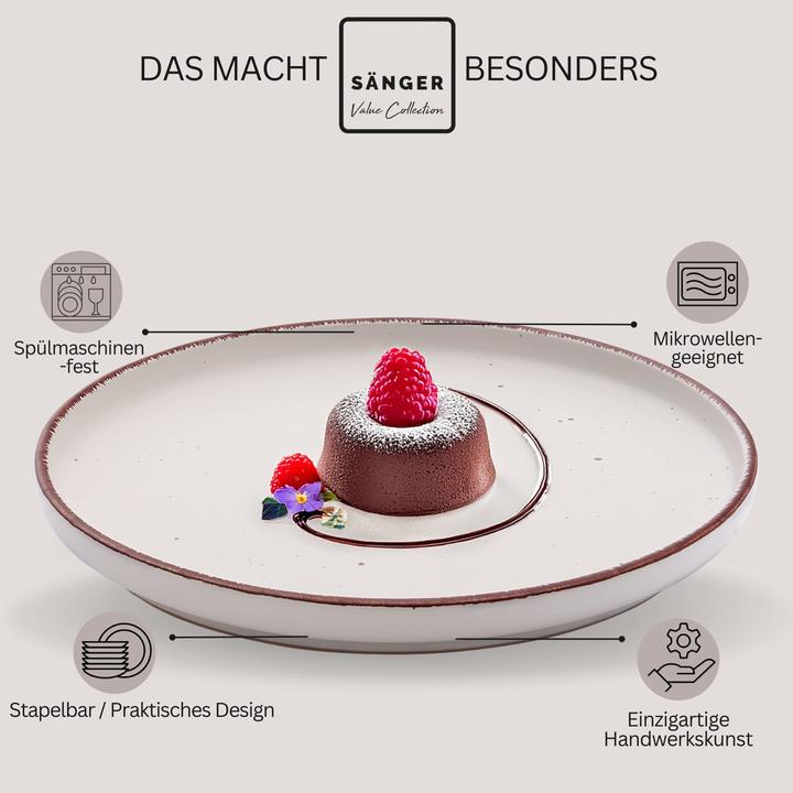 Produktbild Sänger Dessertteller Set Bombay Ivory (4 x, 20.50 cm)