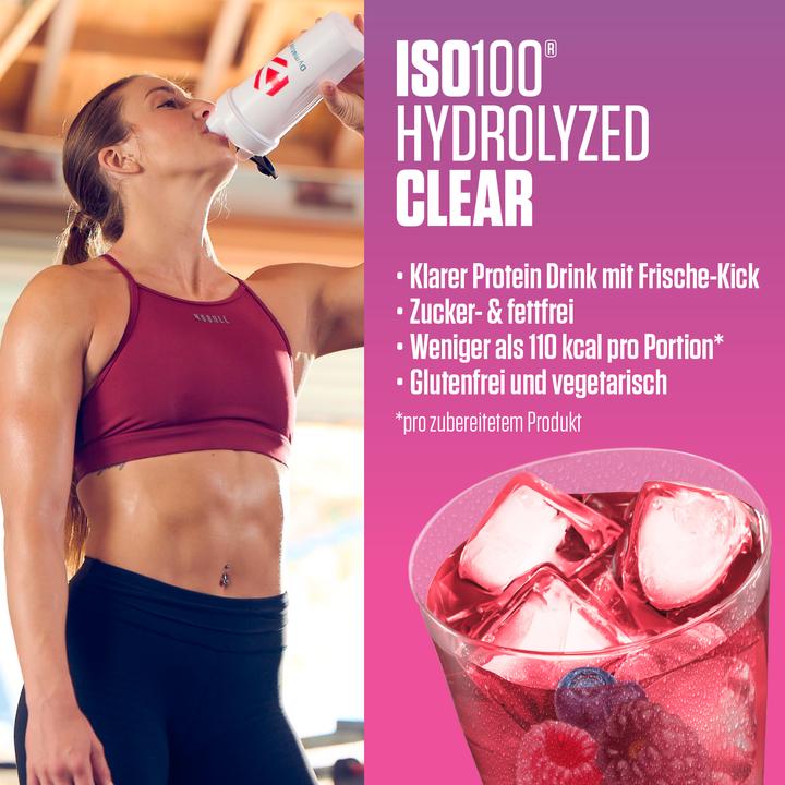 Actual product image Dymatize ISO100 Clear Whey (Red berries, 1 pcs., 900 g)