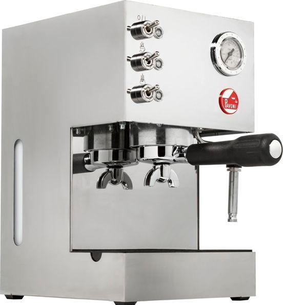Actual product image La Mer Pavoni piston espressomachine Gran Caffe Steel LPMGCM01EU