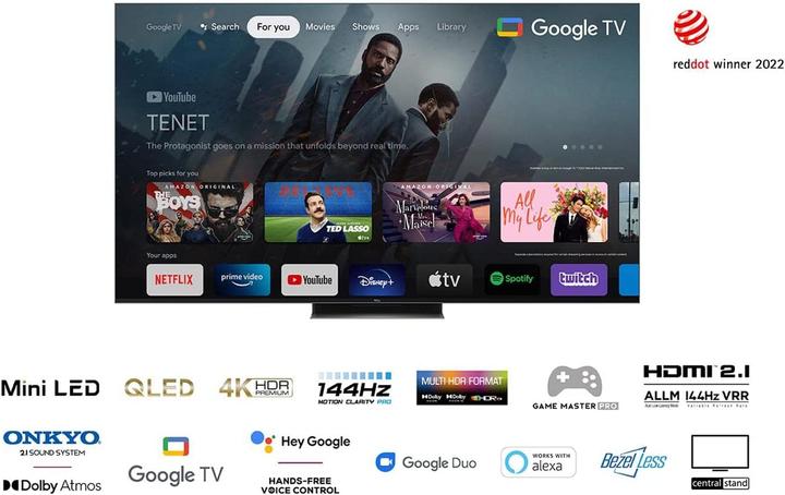 Produktbild TCL 55C835 (55", C835, QLED, 4K, 2022)