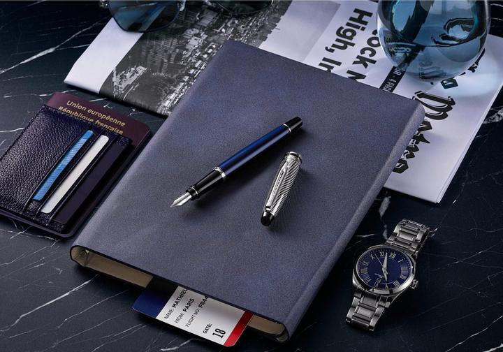 Produktbild Waterman Füllfederhalter Expert DeLuxe Blau C.C. (F-blau) (Blau, Silber, 1 x)