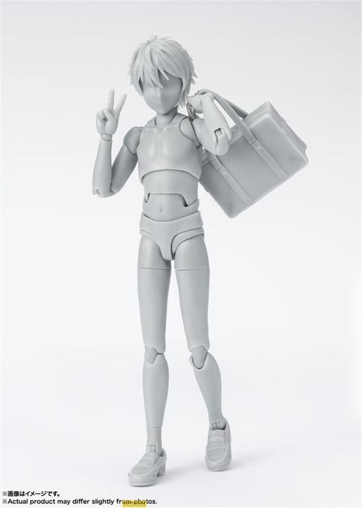 Image du produit Tamashii Nation S.H. Figuarts figurine Body-Kun School Life Edition DX Set (Gray Color Ver.) 13 cm