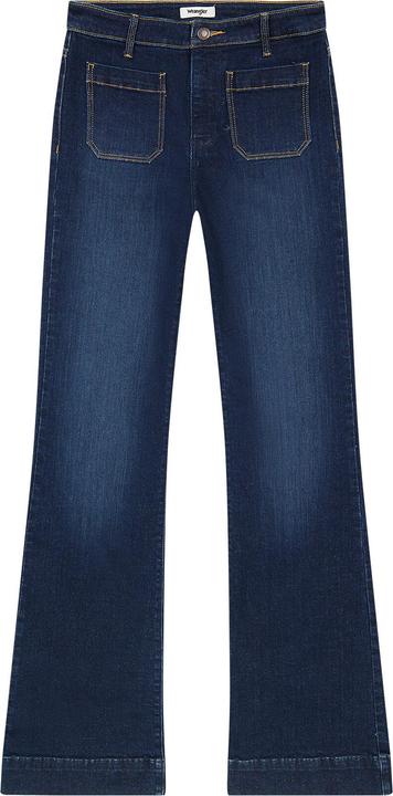 Wrangler damen-jeans mit dunkler waschung, ausgestellt (W31/L32)