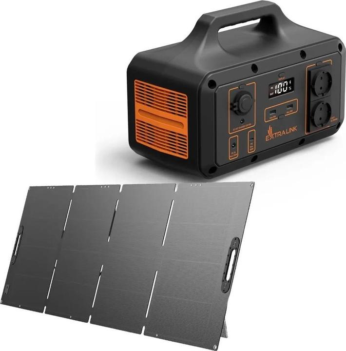Produktbild Extralink EPS-200W Skladany panel sloneczny do Power Station, stacji zasilania (200 W, 9.23 kg)