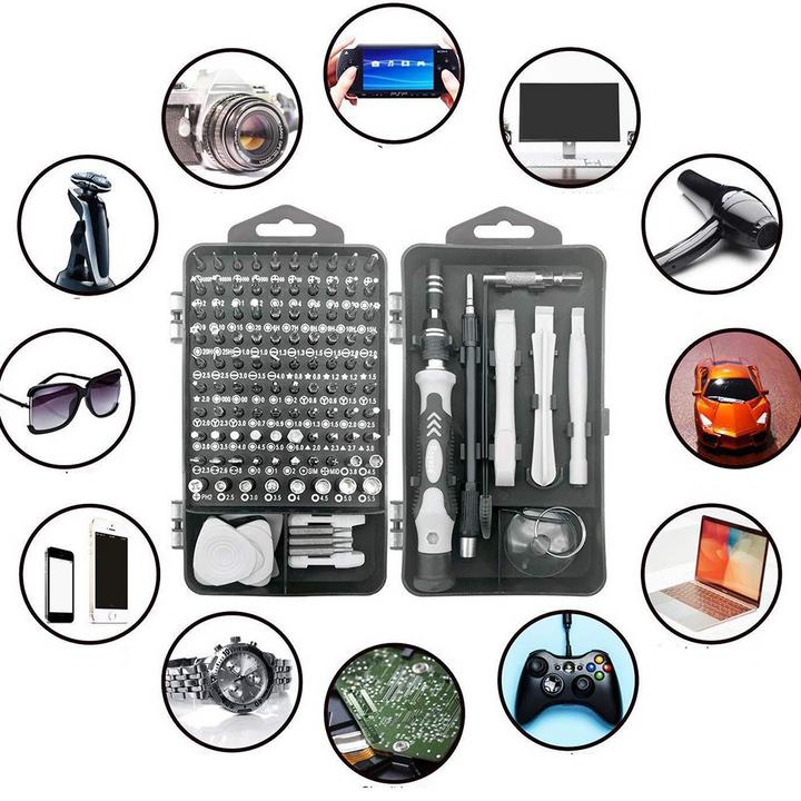 Immagine prodotto Apfelkiste Kit professionale per la riparazione di smartphone - cacciavite e strumento di apertura con scatola
