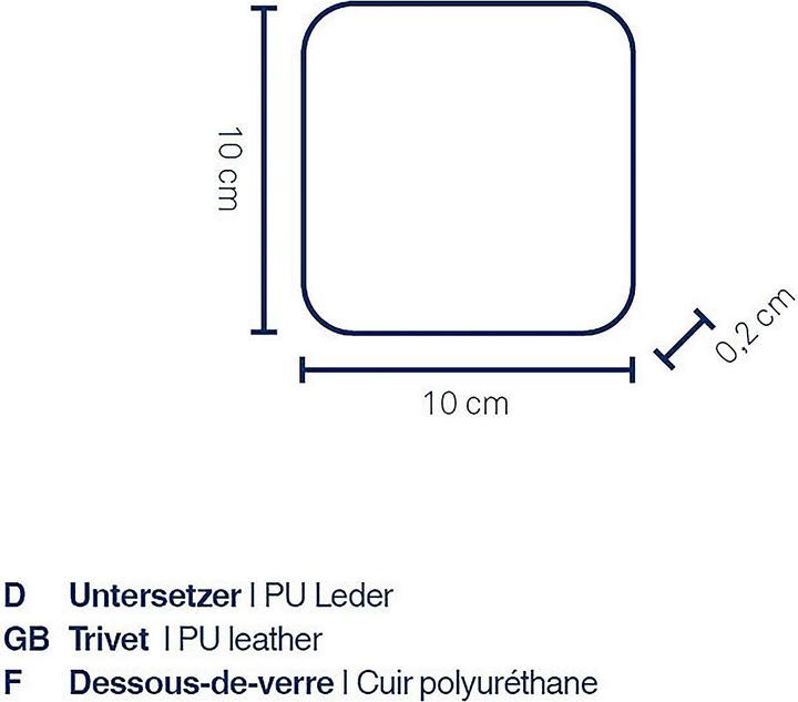 Produktbild Kela Kimara (4 x, Glasuntersetzer)