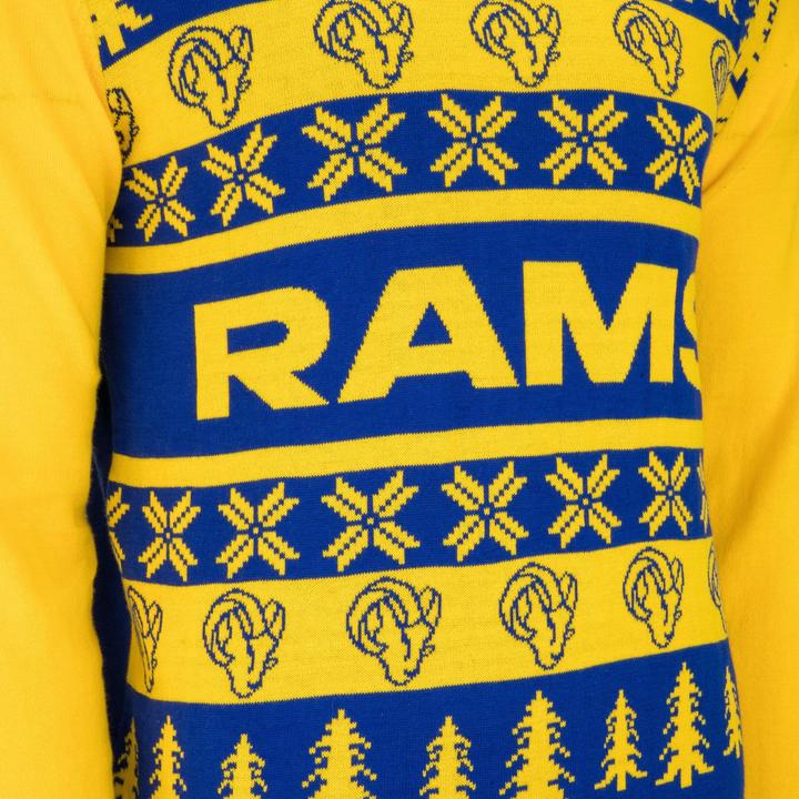 Immagine prodotto Foco Maglione brutto NFL XMAS Maglione a maglia Los Angeles Rams - XL (XL)