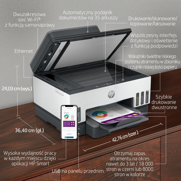 Productafbeelding HP Smart Tank 790 Thermische Inkjet DPI per minuut Wi-Fi (Inktreservoir, Kleur)